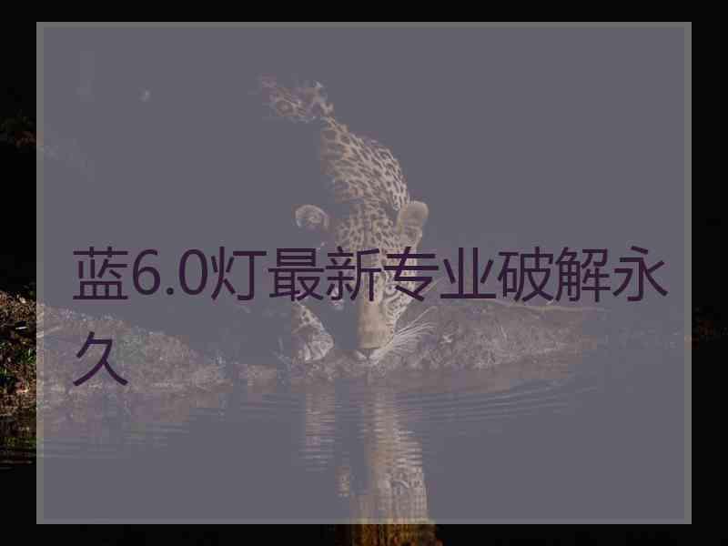 蓝6.0灯最新专业破解永久