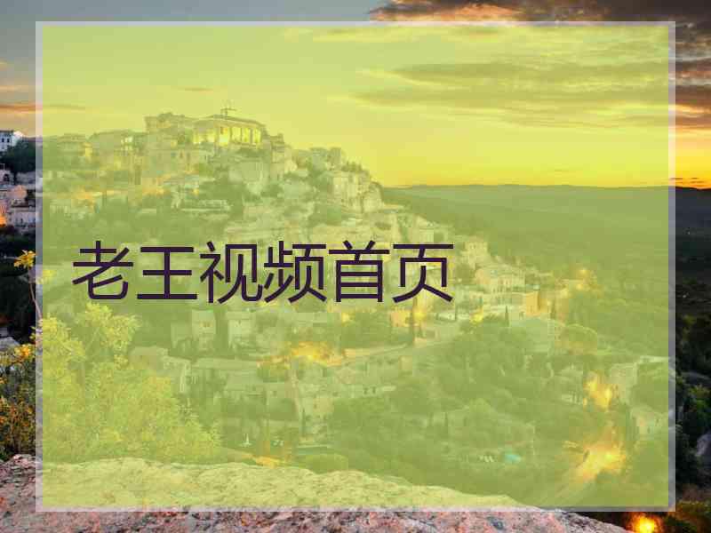 老王视频首页