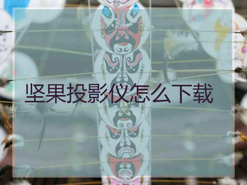 坚果投影仪怎么下载