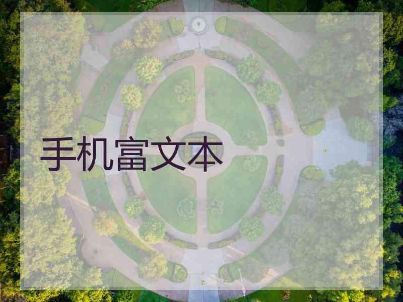 手机富文本