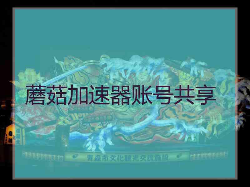 蘑菇加速器账号共享