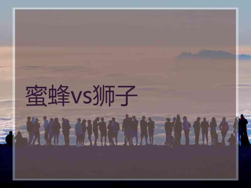 蜜蜂vs狮子