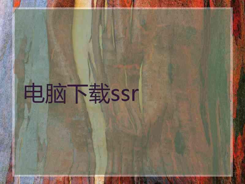 电脑下载ssr