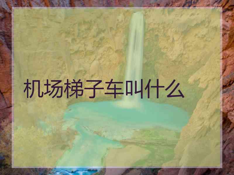 机场梯子车叫什么