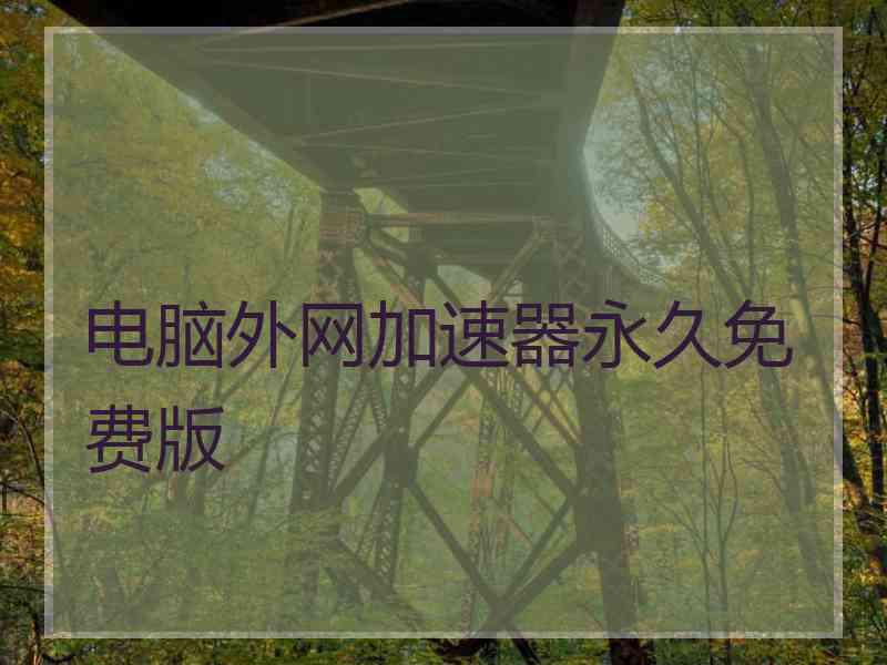 电脑外网加速器永久免费版