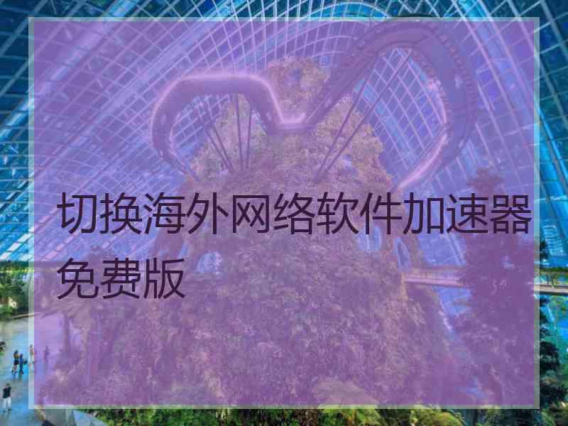 切换海外网络软件加速器免费版