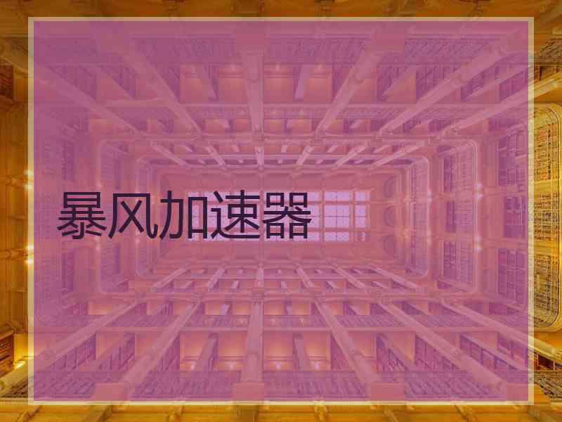 暴风加速器