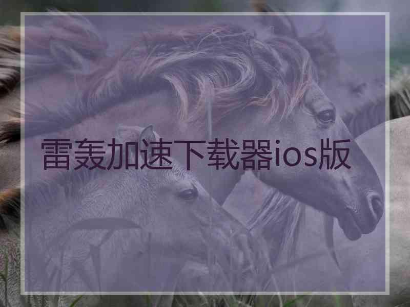 雷轰加速下载器ios版