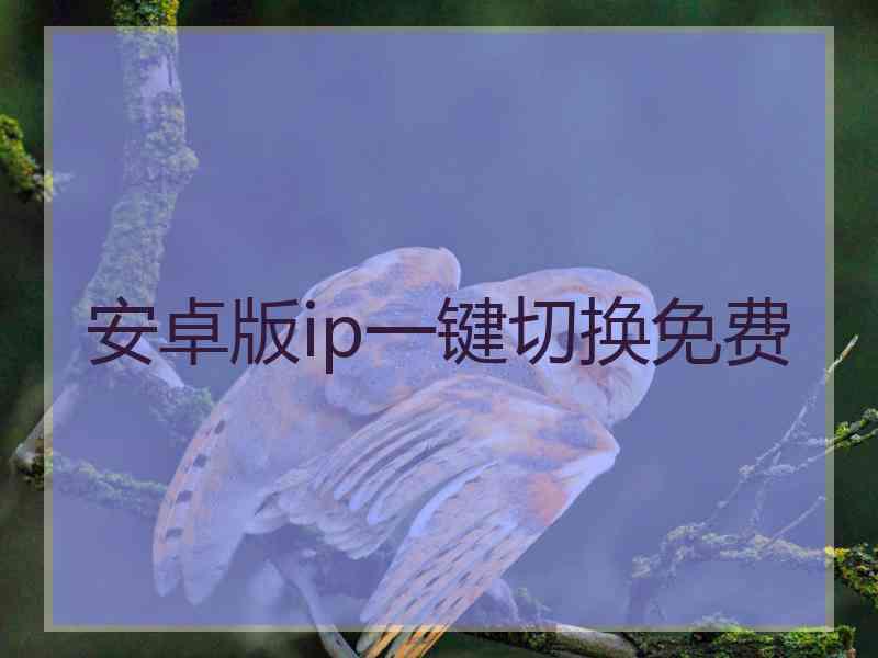 安卓版ip一键切换免费