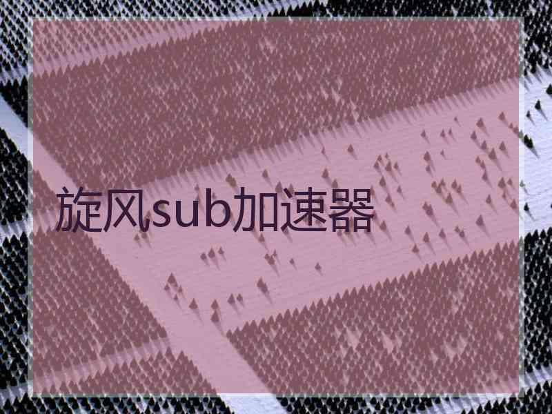旋风sub加速器