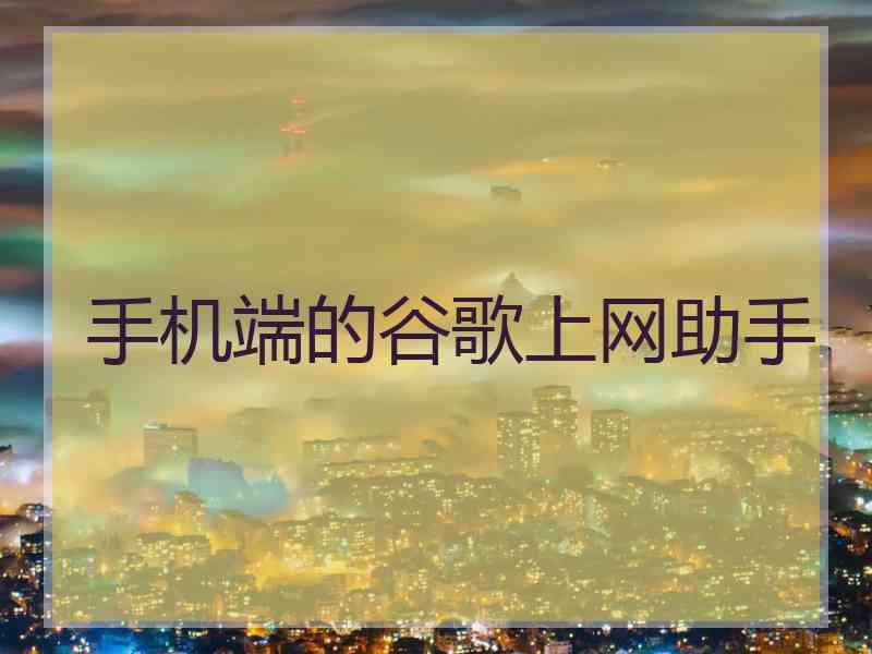 手机端的谷歌上网助手