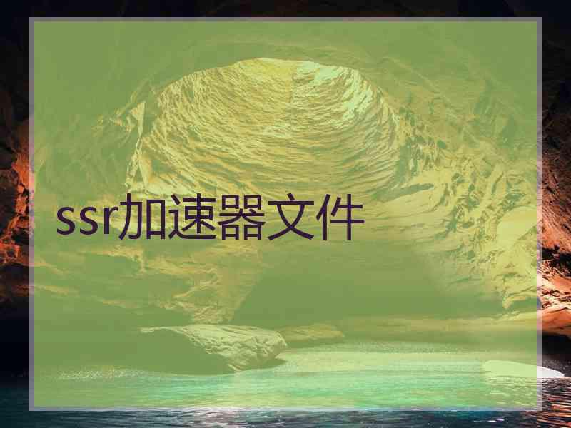 ssr加速器文件
