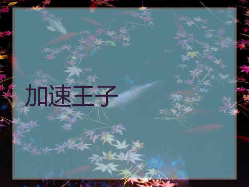加速王子