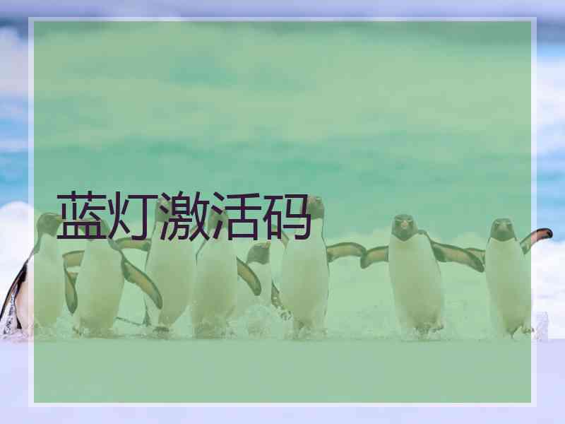 蓝灯激活码