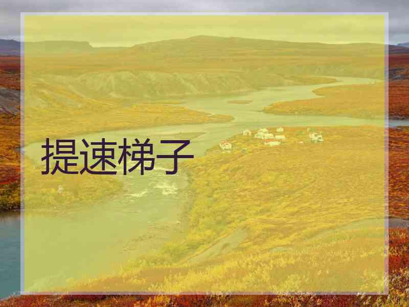 提速梯子
