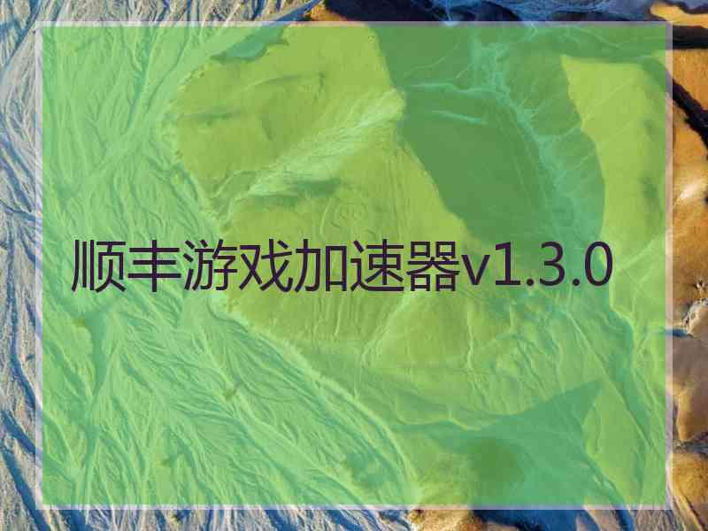顺丰游戏加速器v1.3.0