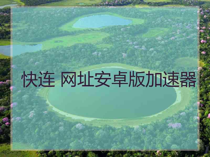 快连 网址安卓版加速器