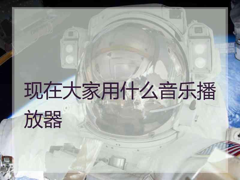 现在大家用什么音乐播放器