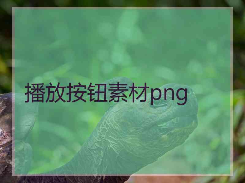 播放按钮素材png