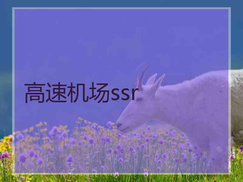 高速机场ssr