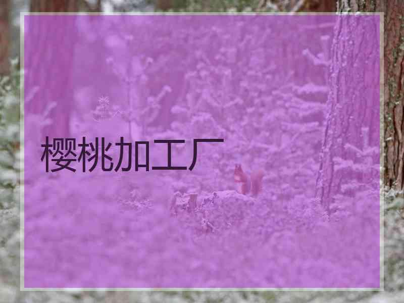 樱桃加工厂