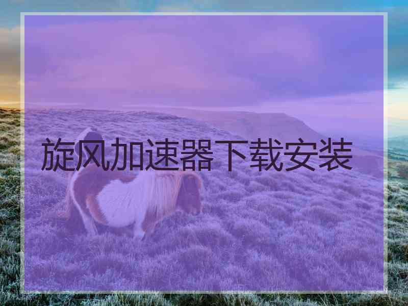 旋风加速器下载安装