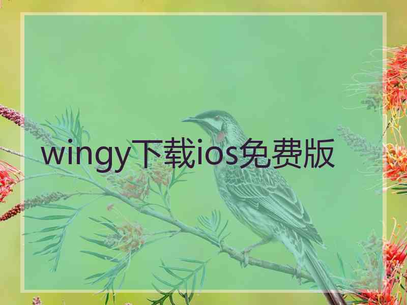 wingy下载ios免费版