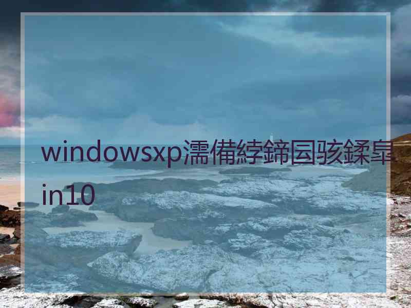 windowsxp濡備綍鍗囩骇鍒皐in10