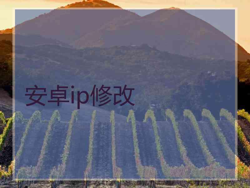 安卓ip修改