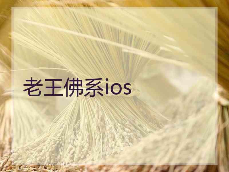 老王佛系ios