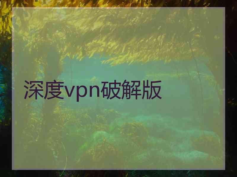 深度vpn破解版