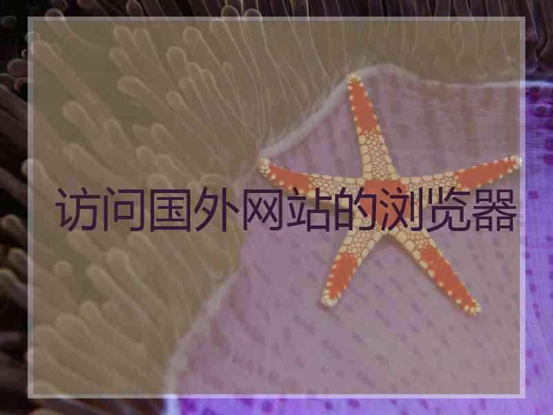 访问国外网站的浏览器