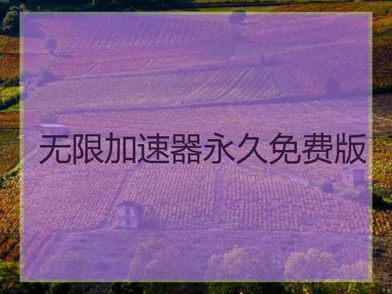 无限加速器永久免费版