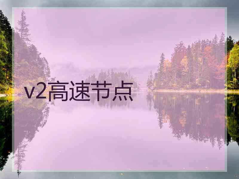 v2高速节点