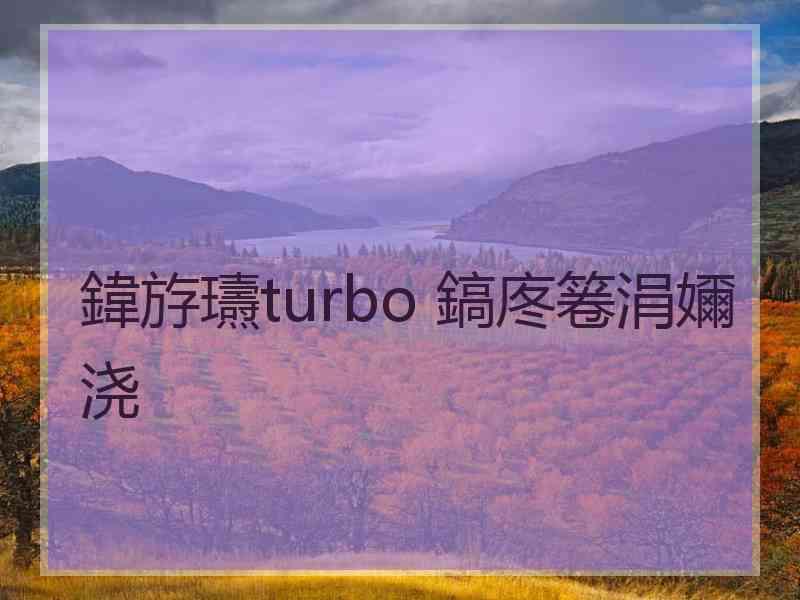 鍏斿瓙turbo 鎬庝箞涓嬭浇
