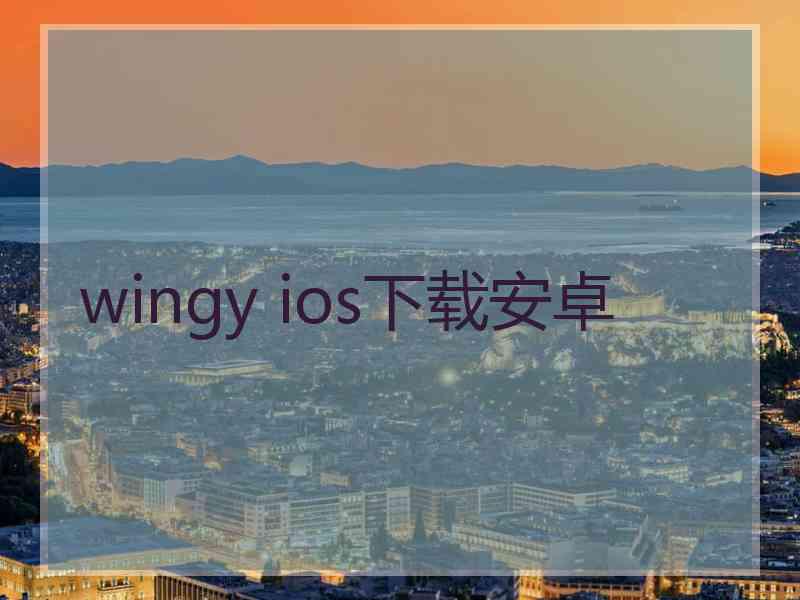 wingy ios下载安卓