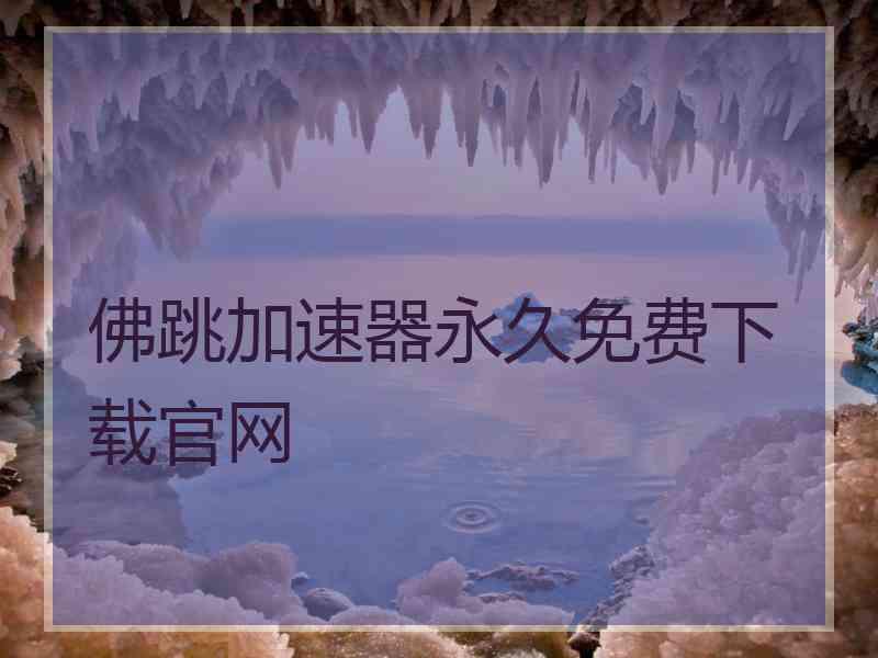 佛跳加速器永久免费下载官网