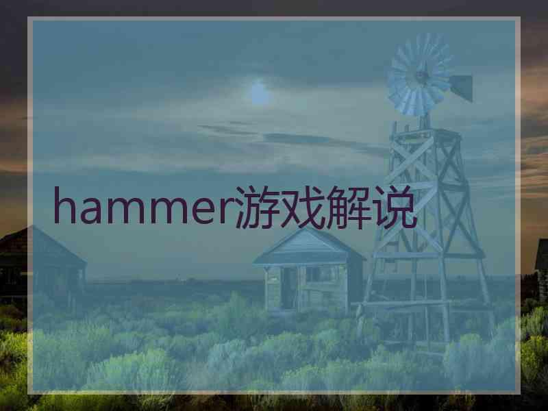 hammer游戏解说