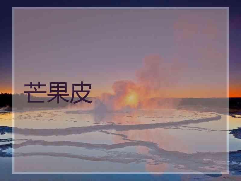 芒果皮